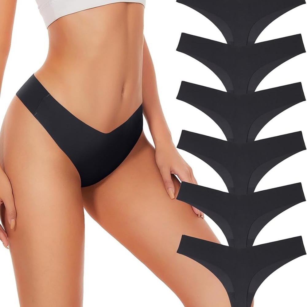 Hellopopgo Seamless Thongs For Women panties underwear 6 pack small ne
